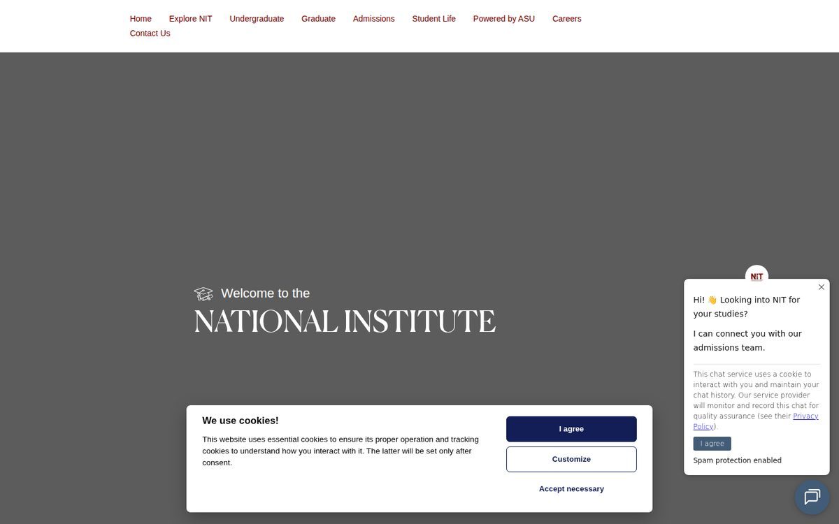 National Institute of Technology website